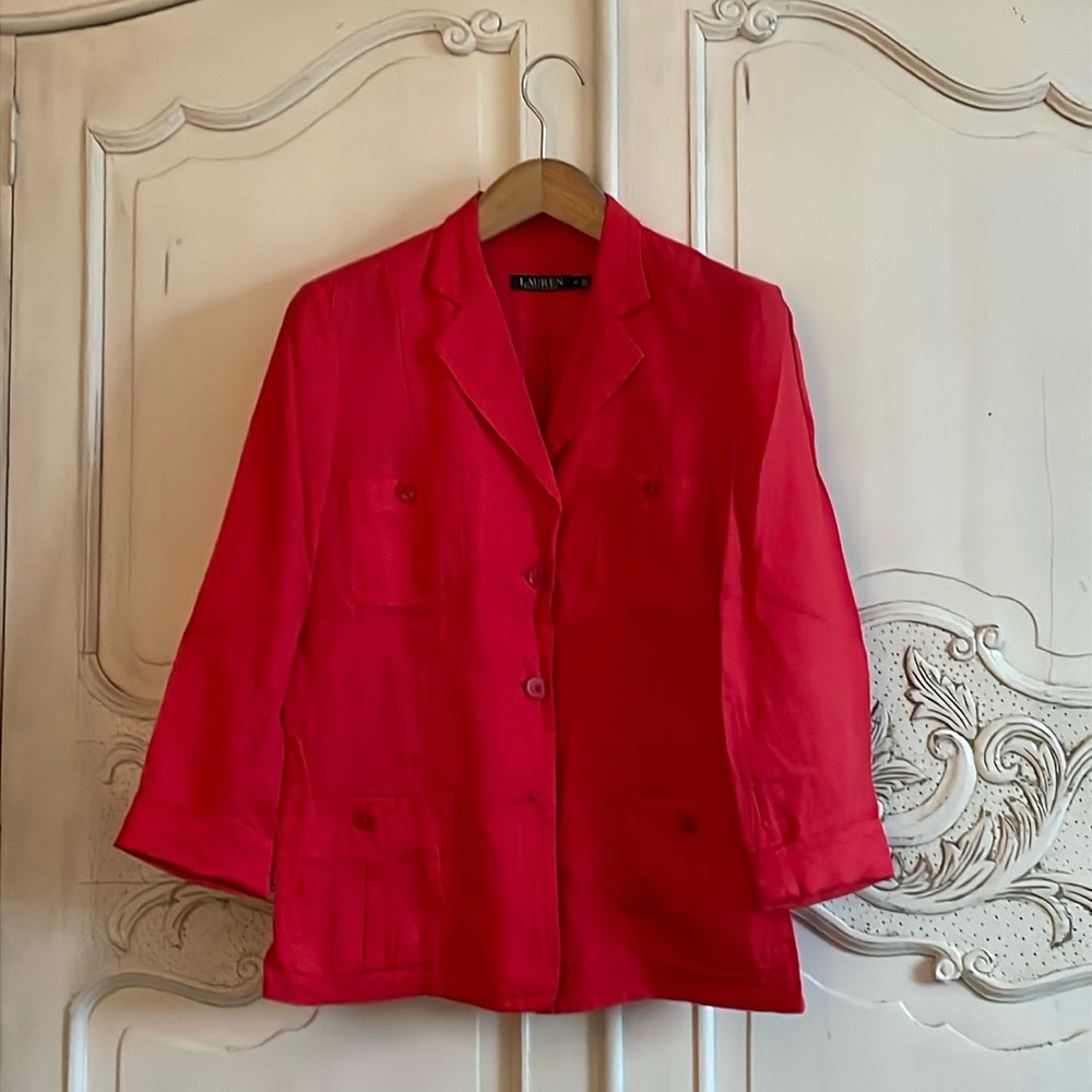 100% linen Ralph Lauren shirt/jacket